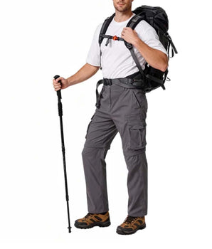 Men's Hiking Convertible Pants Waterproof Lightweight Quick Dry Zip Off Fishing Travel Safari Outdoor Cargo Work