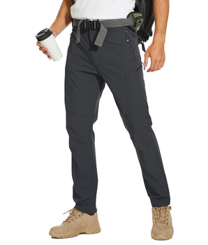 Men's Lightweight Hiking Patns Outdoor Quick Dry Pants with 6 Pockets Water Resistant Fishing Travel Pants